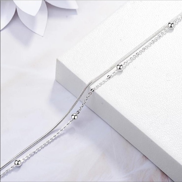925 sterling silver anklet - Picture 2 of 4